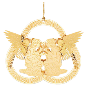 2D Brass Ornament Finished in Gold