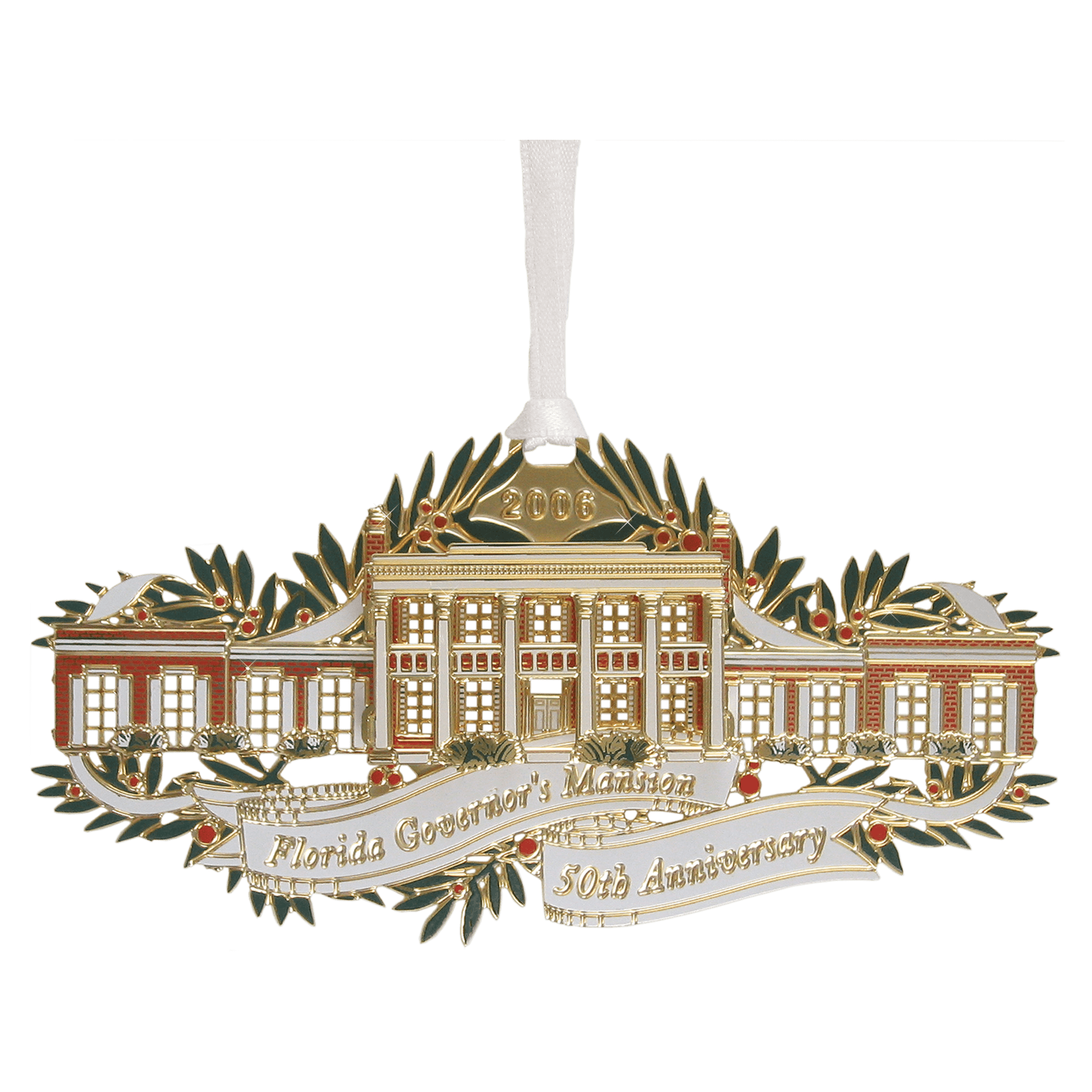 2D Gold Plated Brass Ornament with 4 Color Inkjet _ Multi-Etched Layers (2)