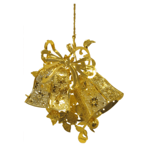 3D Gold Plated Brass Ornament