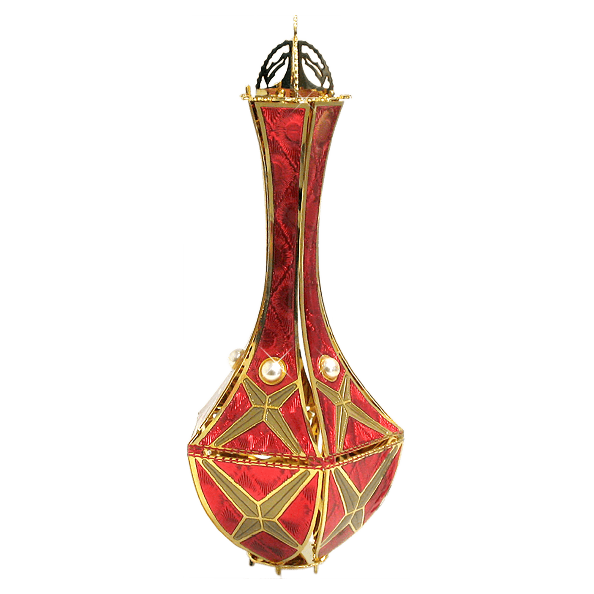 3D Gold Plated Brass Ornament with Epoxy Backfill _ Flatback Jewels