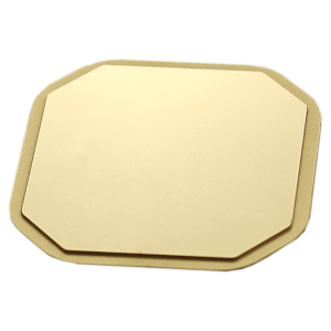 Octagonal Step Lid Gold Plated