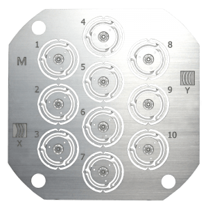 Stainless Steel Etched Button Spring Plate