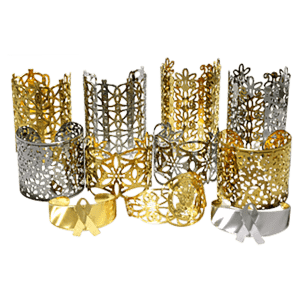 Various Gold _ Rhodium Plated Brass Cuffs Formed (Jewelry)