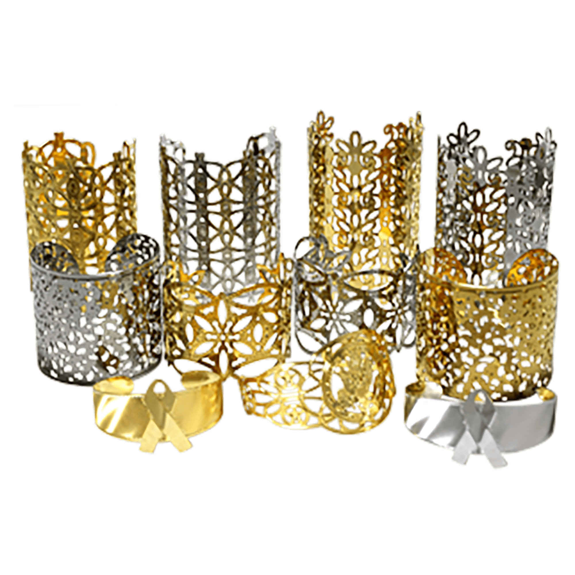 Various Gold _ Rhodium Plated Brass Cuffs Formed (Jewlery)