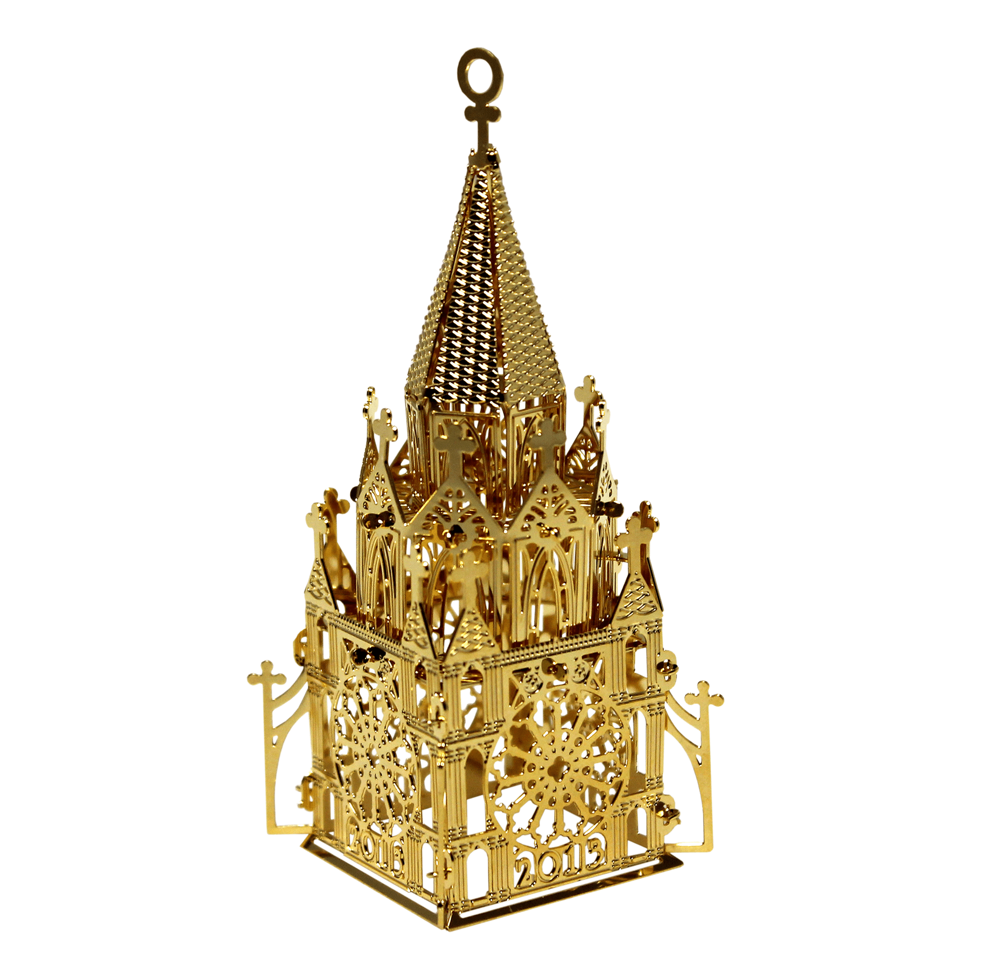 3D Brass Ornament Plated in 24K Gold