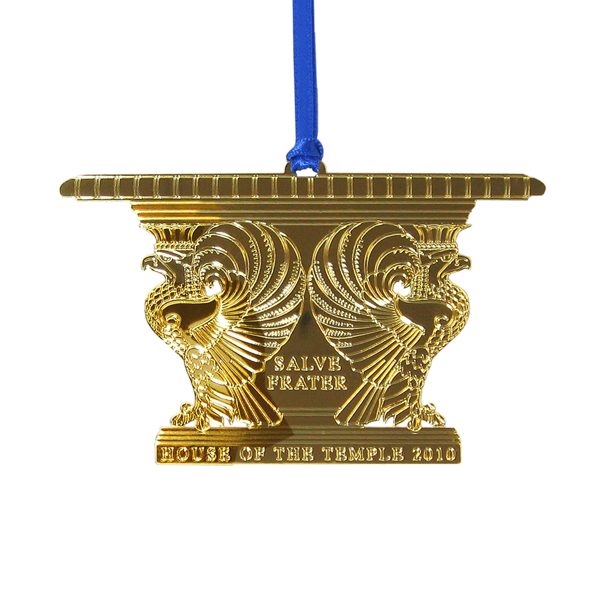 Brass Ornament Finished In 24K Bright Gold
