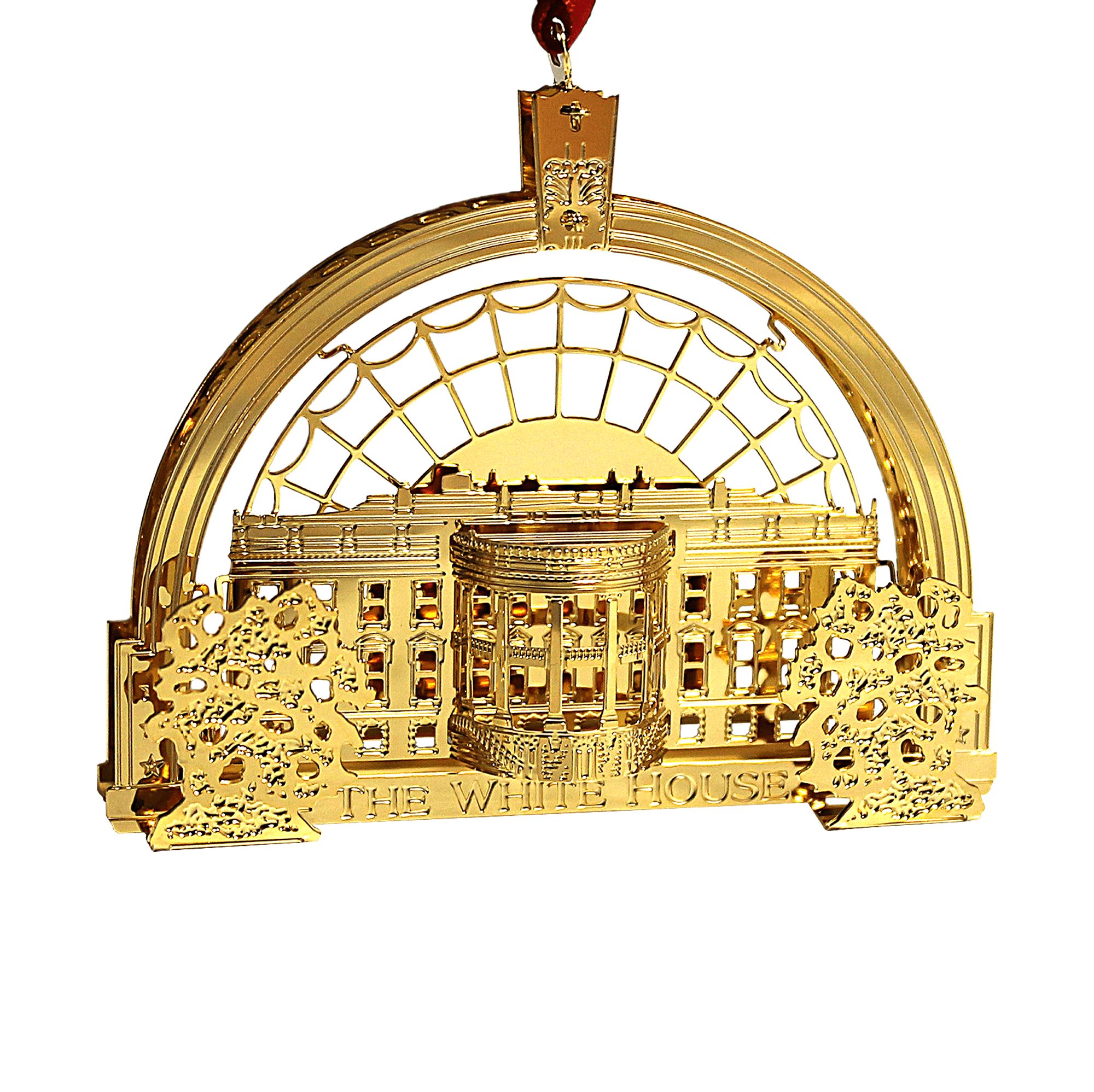 3-D Brass Ornament Finished in 24K Gold